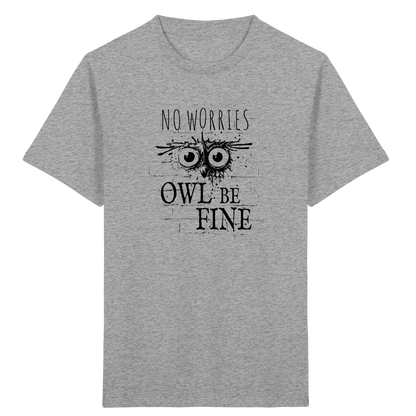 Owl Be Fine Street Art Eule - Kids Organic Shirt