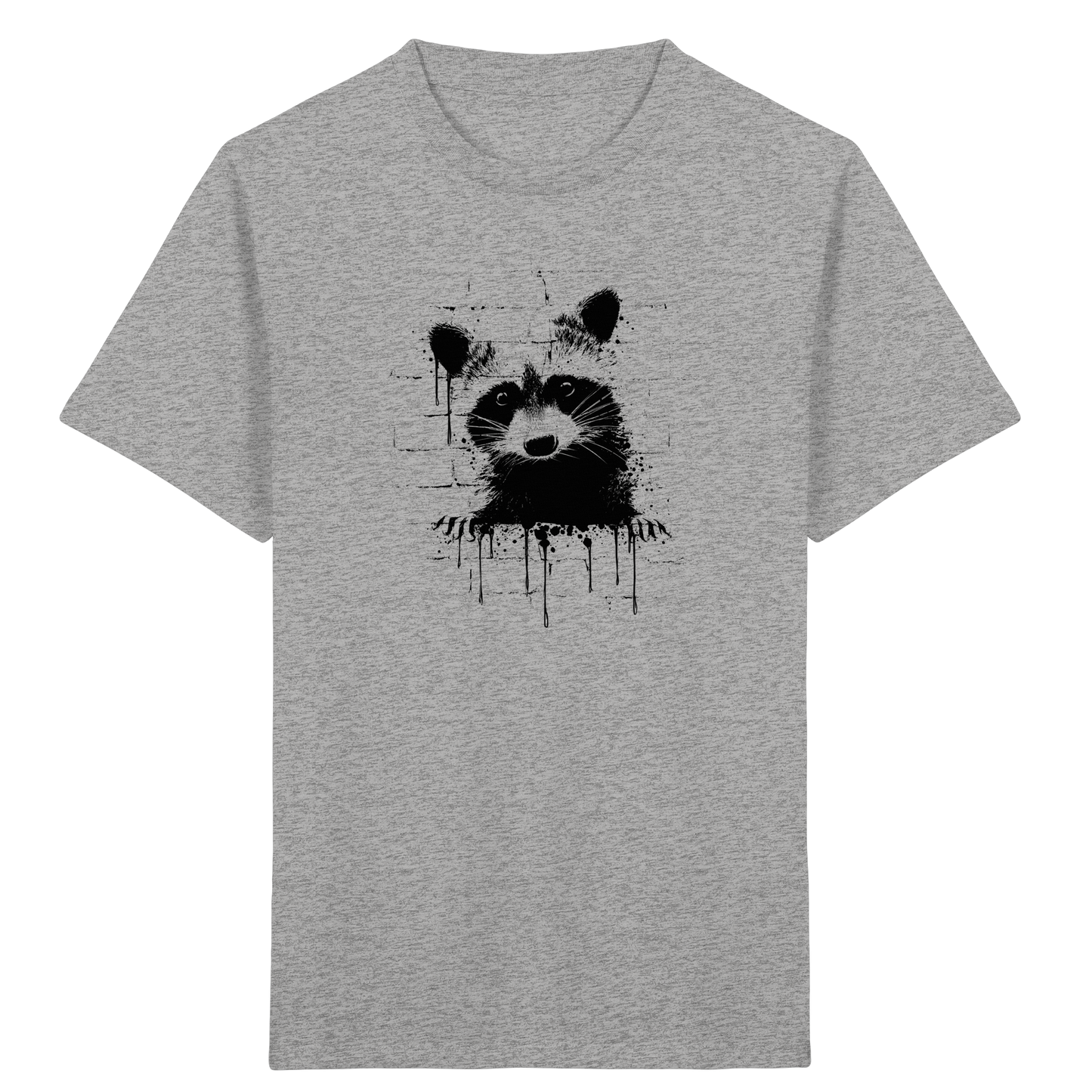 Funky Street Art Waschbär - Kids Organic Shirt