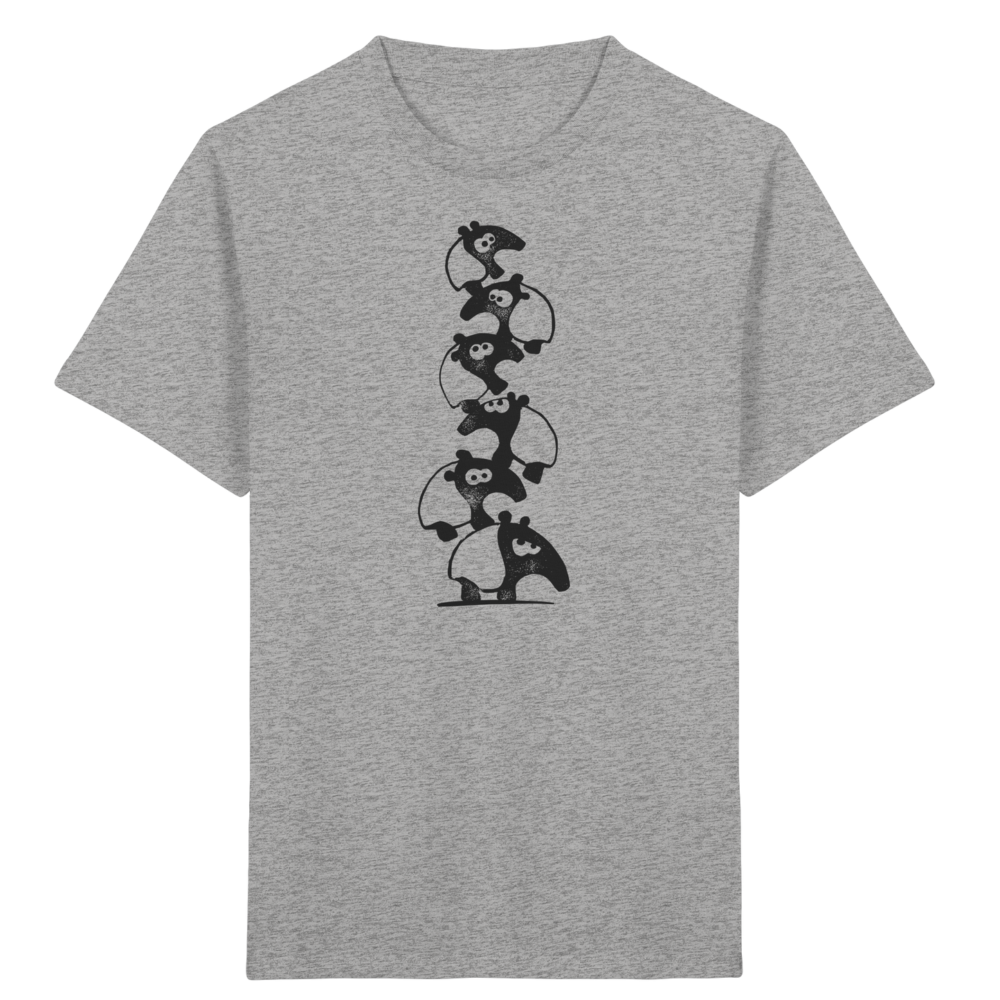 Lustiger Haufen aus Schabracken-Tapiren - Kids Organic Shirt