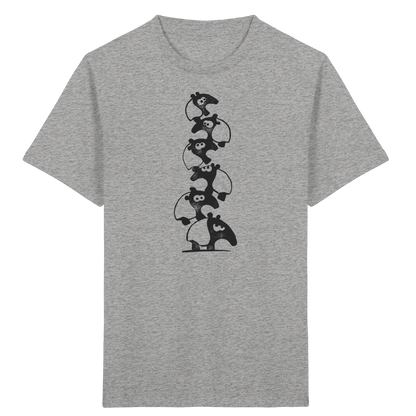 Lustiger Haufen aus Schabracken-Tapiren - Kids Organic Shirt