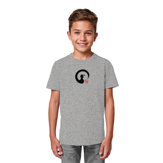 Moin kreischende japanische Enso Möwe - Kids Organic Shirt
