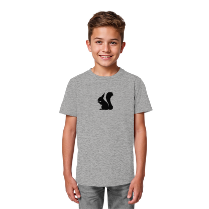 Eichhörnchen Silhouette - Kids Organic Shirt