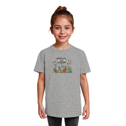 Demo-Katzen gegen Faschismus und für Vielfalt - Kids Organic Shirt