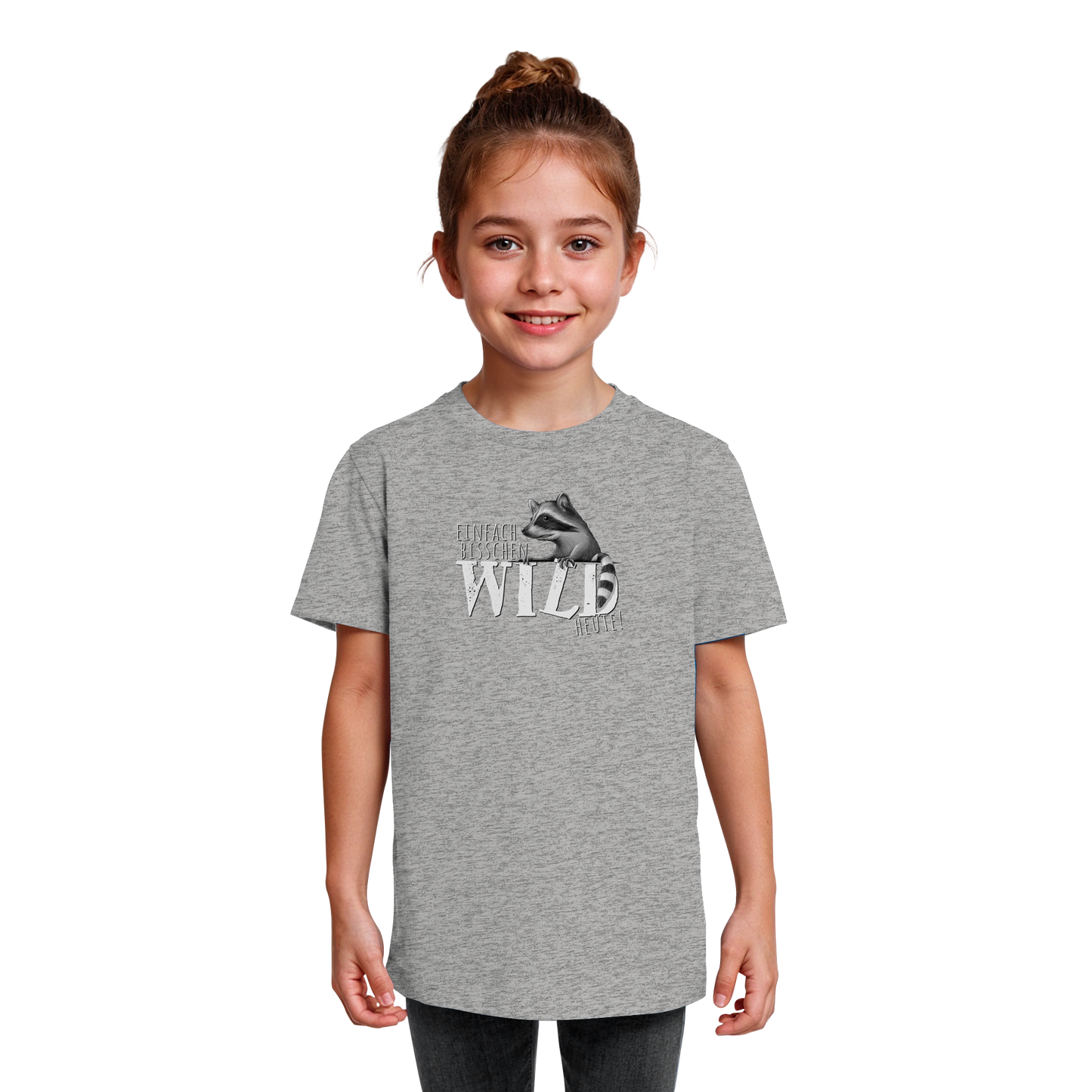 Bisschen wild heute! Waschbär - Kids Organic Shirt
