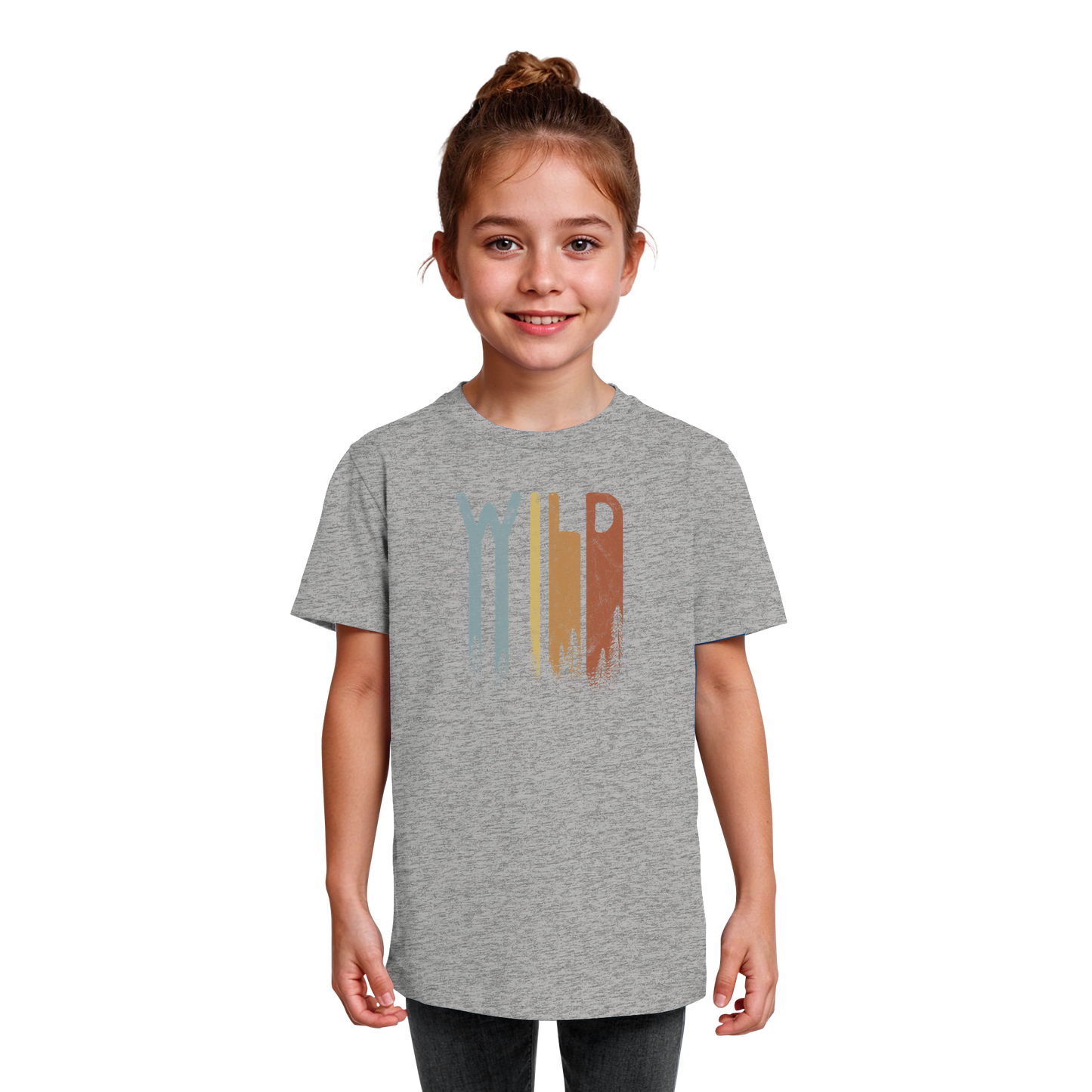 Wild Retro Schriftzug - Kids Organic Shirt