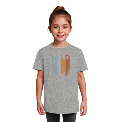 Wild Retro Schriftzug - Kids Organic Shirt