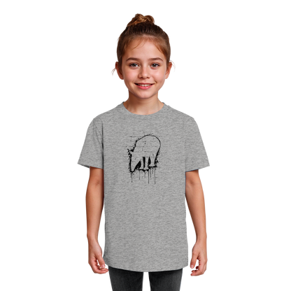 Urban Street Art Tapir Silhouette - Kids Organic Shirt
