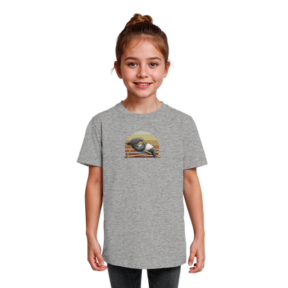 Lässiger Retro Sundown Tapir - Kids Organic Shirt