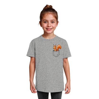 Lässiges Eichhörnchen In Tasche - Kids Organic Shirt
