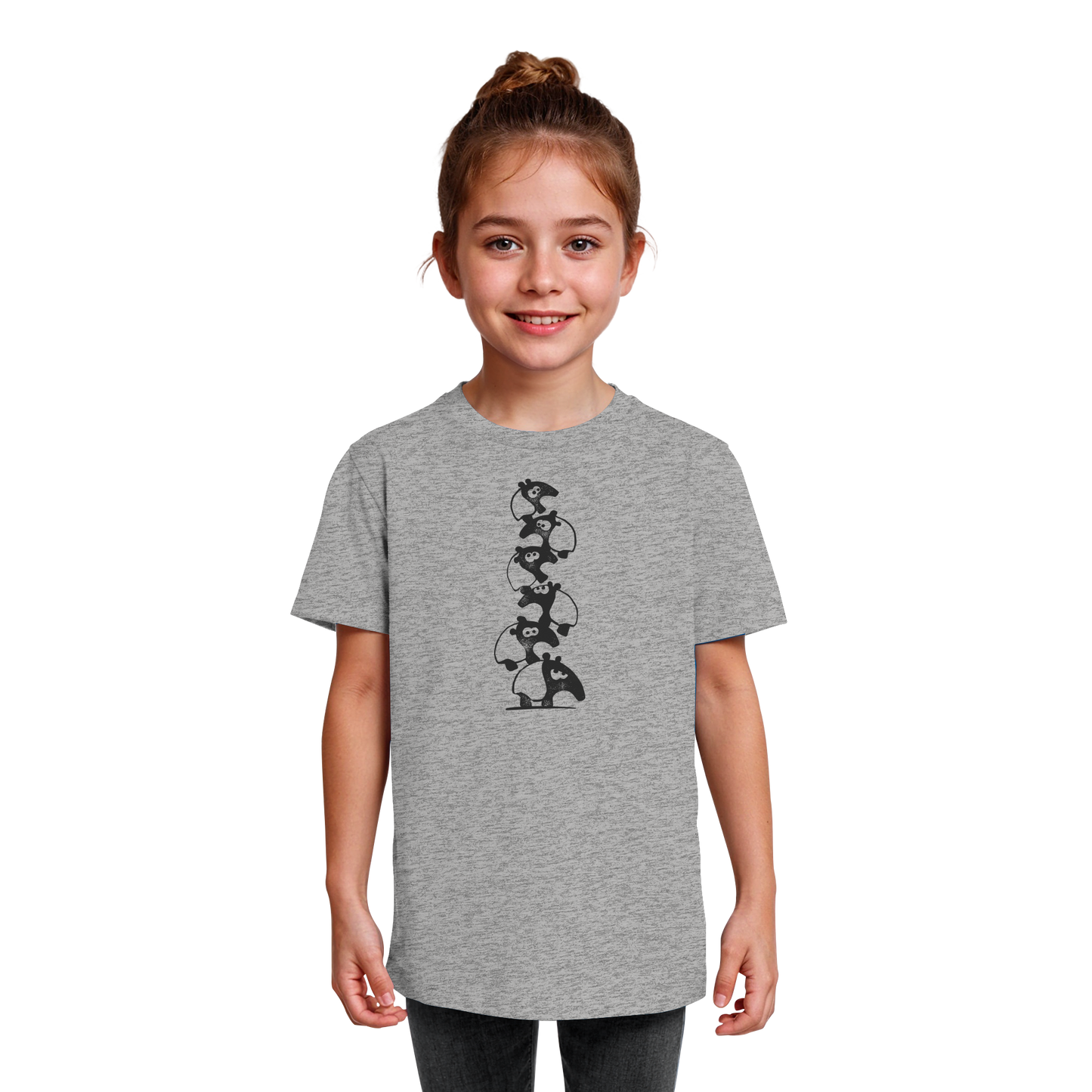 Lustiger Haufen aus Schabracken-Tapiren - Kids Organic Shirt