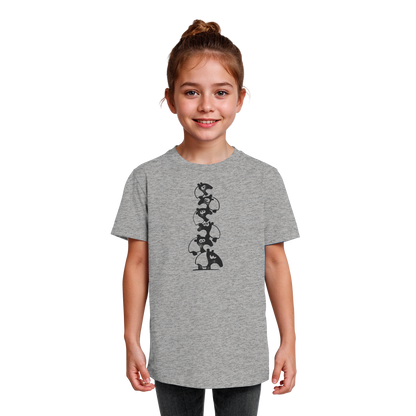 Lustiger Haufen aus Schabracken-Tapiren - Kids Organic Shirt