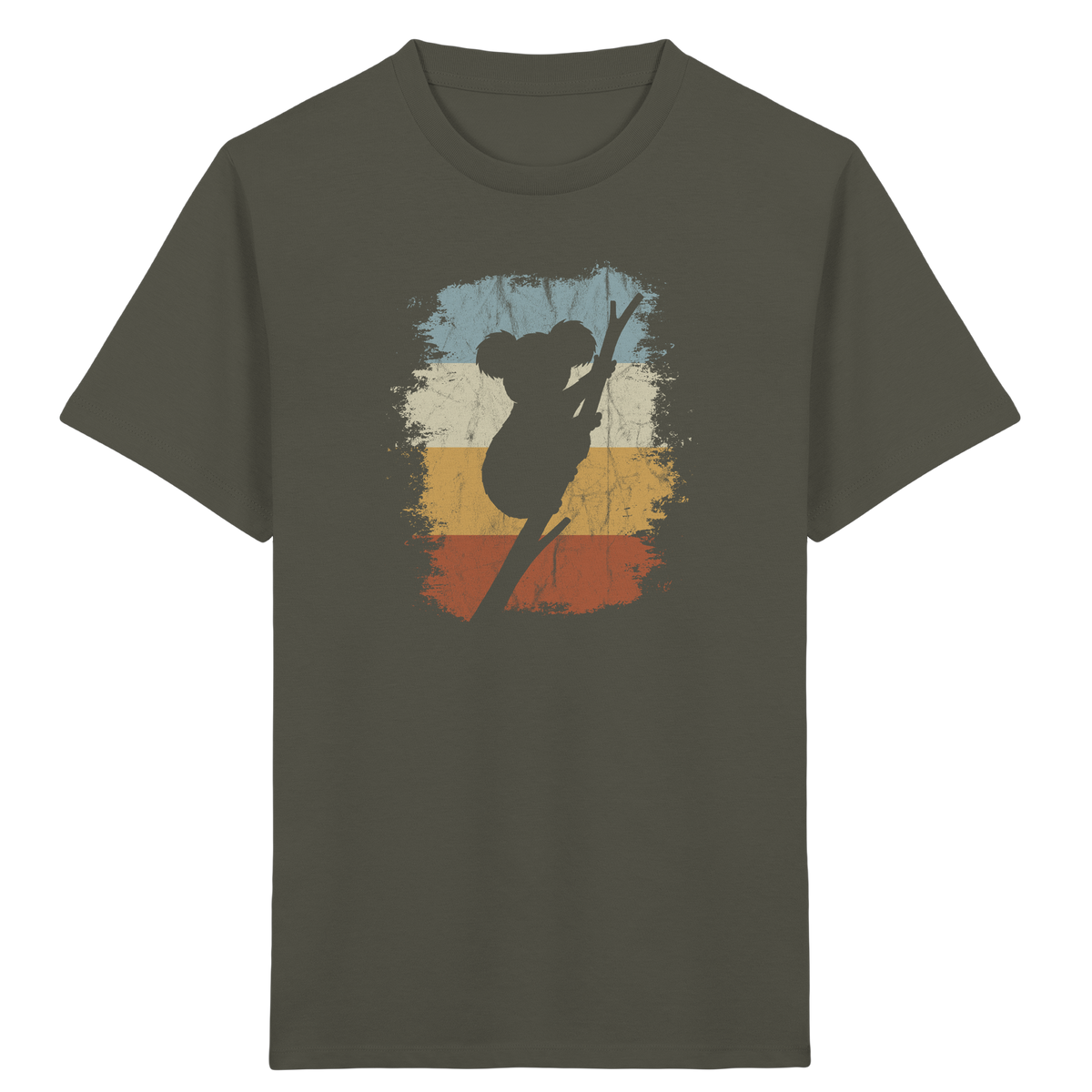 Retro kletternder Koala-Bär - Kids Organic Shirt