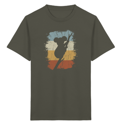 Retro kletternder Koala-Bär - Kids Organic Shirt