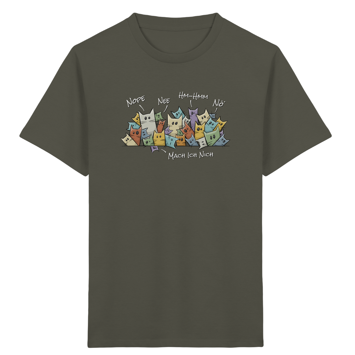 Nope, Nee, Nö Katzen - Kids Organic Shirt