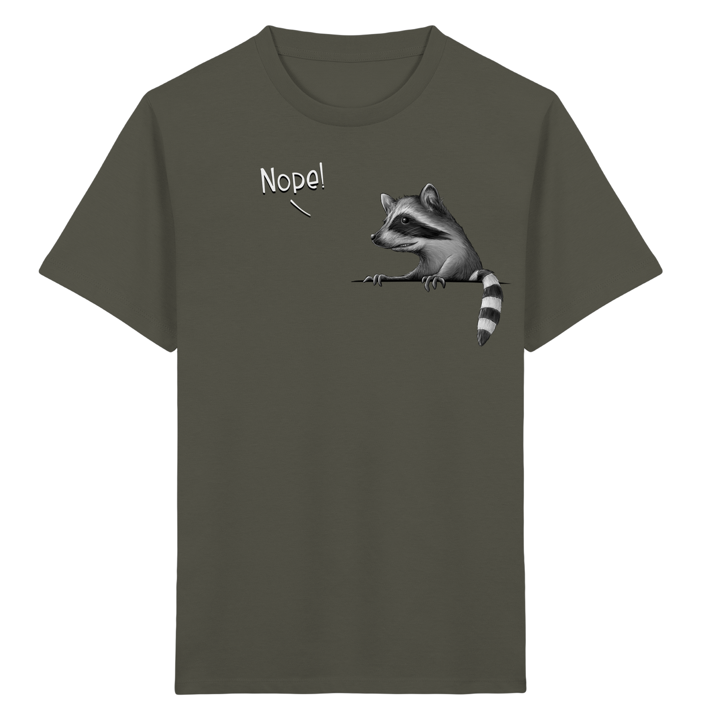 Nope! Frecher verwegener Waschbär - Kids Organic Shirt