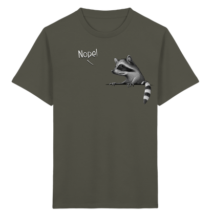 Nope! Frecher verwegener Waschbär - Kids Organic Shirt