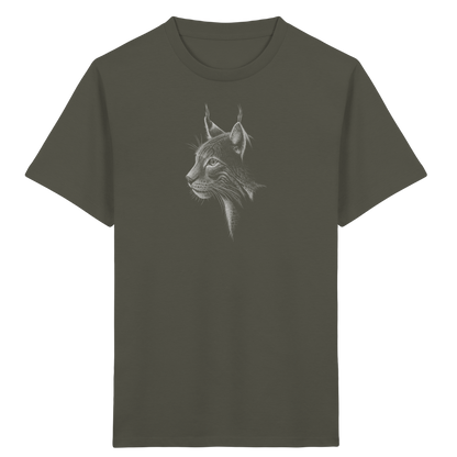 Luchs Kritzelkunst Wildkatze Illustration - Kids Organic Shirt