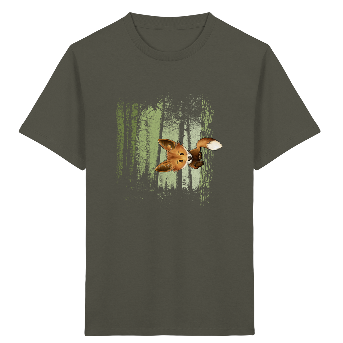 Fuchs im Zwielicht-Wald - Kids Organic Shirt