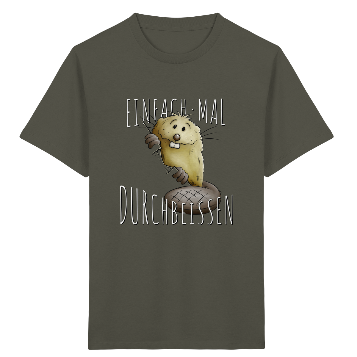 Einfach mal Durchbeissen Biber - Kids Organic Shirt