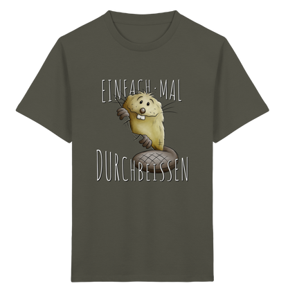 Einfach mal Durchbeissen Biber - Kids Organic Shirt