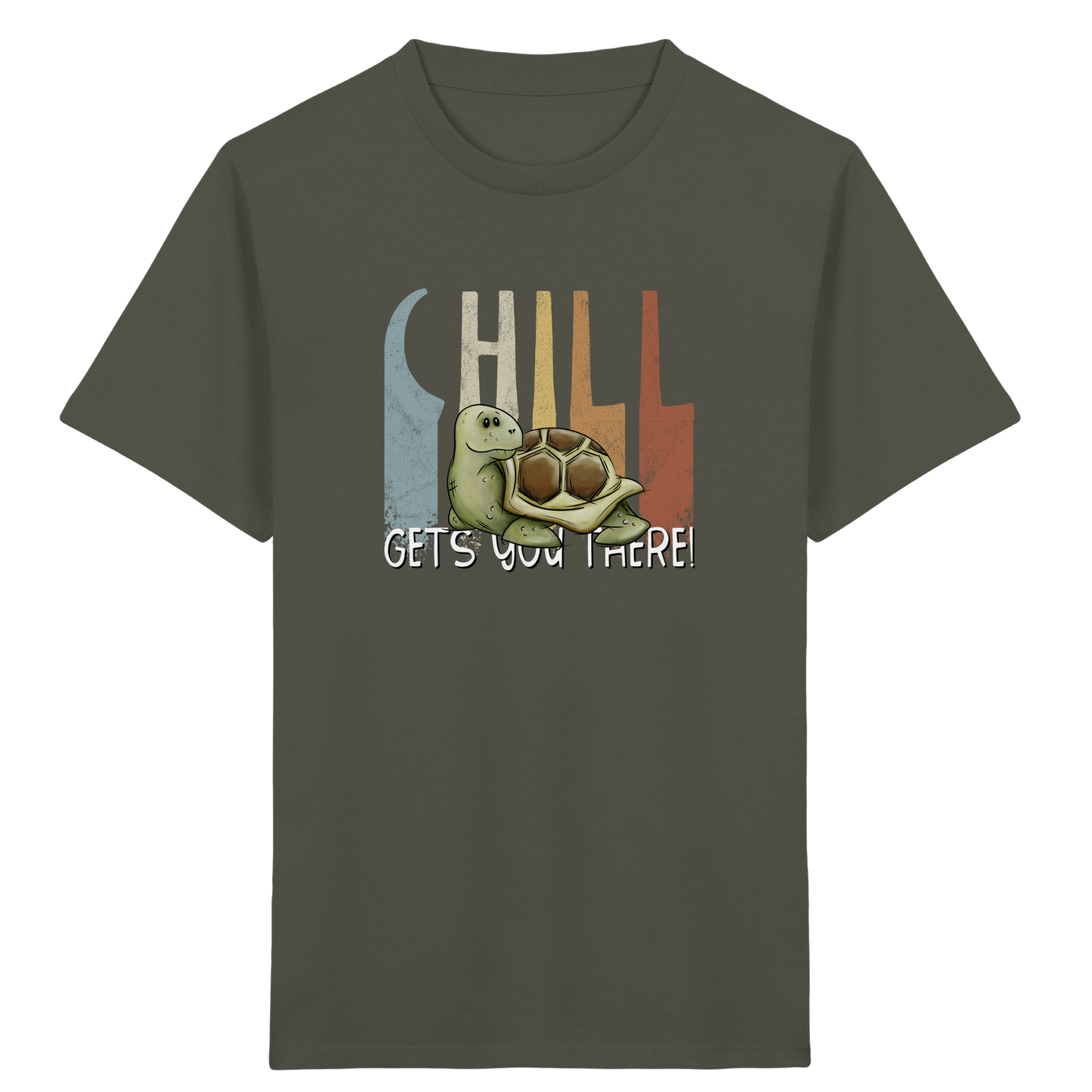 Gechillt gemütliche Schildkröte - Kids Organic Shirt