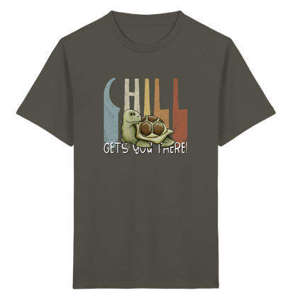 Gechillt gemütliche Schildkröte - Kids Organic Shirt