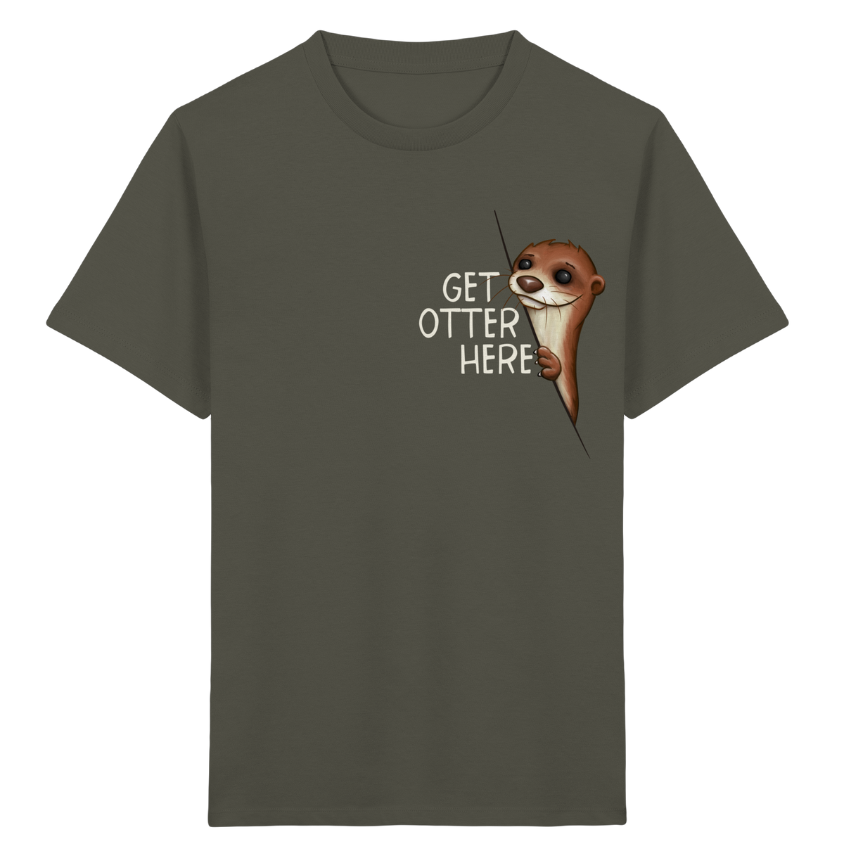 Get Otter Here | Lustiger Otter Kalauer - Kids Organic Shirt
