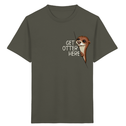 Get Otter Here | Lustiger Otter Kalauer - Kids Organic Shirt
