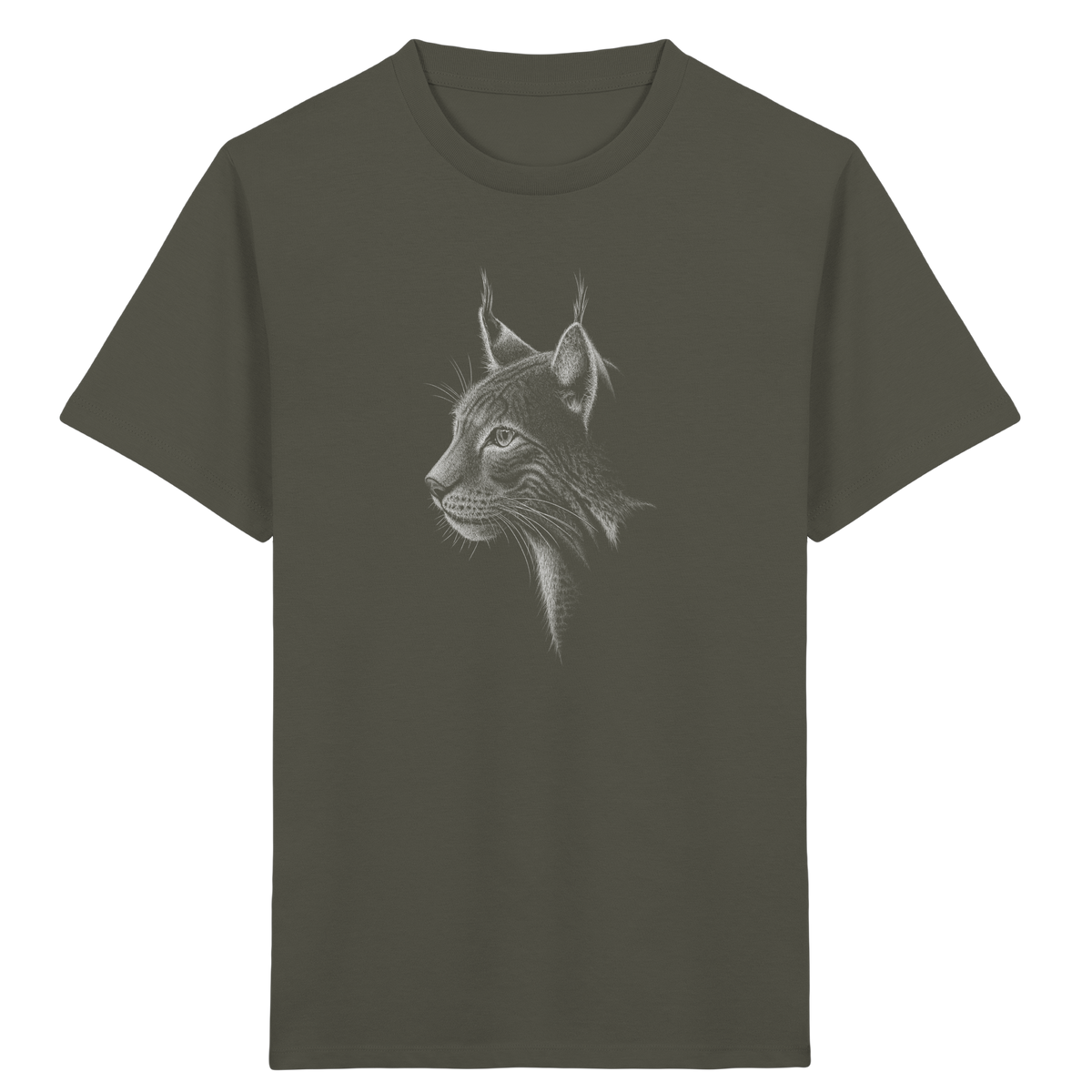 Luchs Kritzelkunst Wildkatze Illustration - Kids Organic Shirt