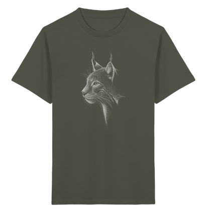 Luchs Kritzelkunst Wildkatze Illustration - Kids Organic Shirt