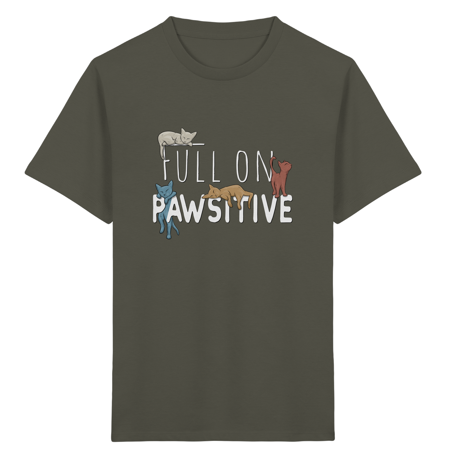 Full On Pawsitive! Gechillte Katzen - Kids Organic Shirt
