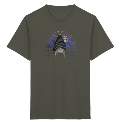 Fledermaus in blauer Nacht - Kids Organic Shirt