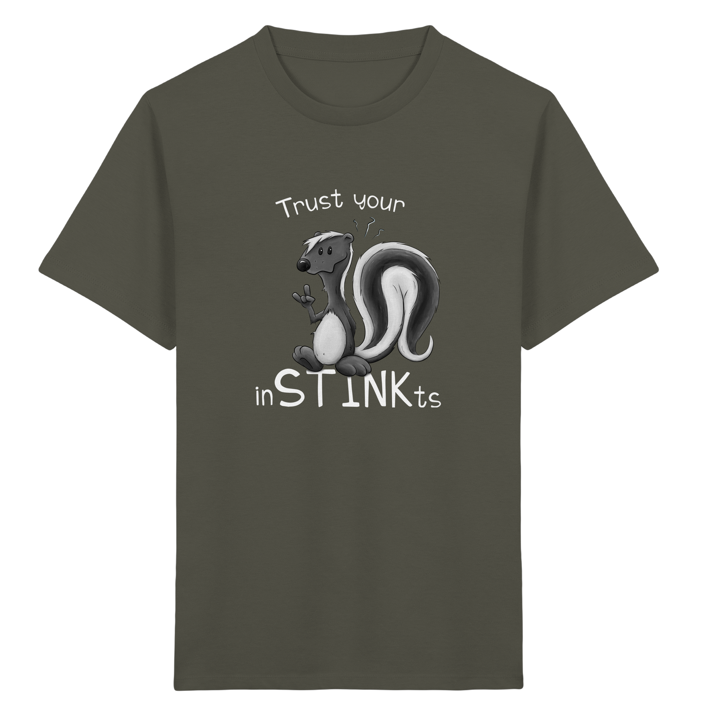 Trust Your inSTINKts Stinktier Humor - Kids Organic Shirt