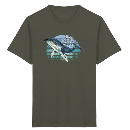 Retro Unterwasser Buckelwal - Kids Organic Shirt