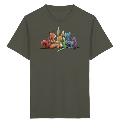Regenbogen Tiere für Freundschaft, Toleranz und Vielfalt - Kids Organic Shirt