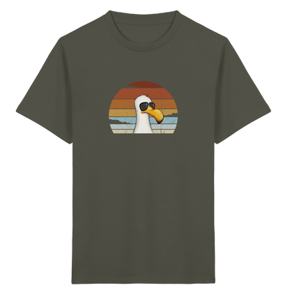 Cool lässige Retro Möwe - Kids Organic Shirt