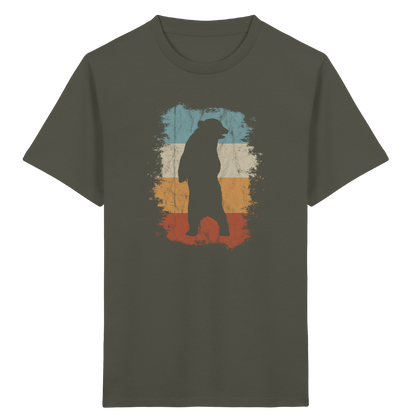 Retro Bären-Silhouette - Kids Organic Shirt
