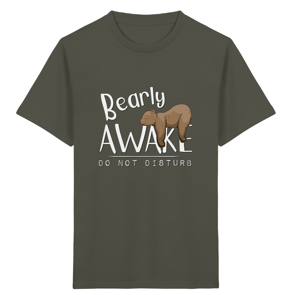 Bearly Awake Bitte nicht stören Bär - Kids Organic Shirt