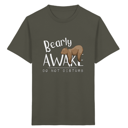 Bearly Awake Bitte nicht stören Bär - Kids Organic Shirt