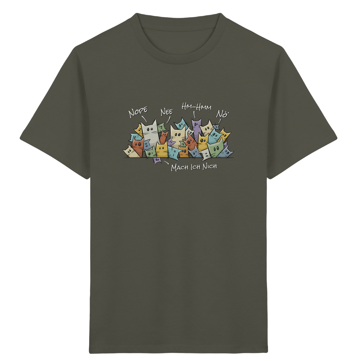 Nope, Nee, Nö Katzen - Kids Organic Shirt