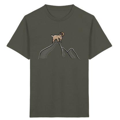 Ziegenbock in den Bergen - Kids Organic Shirt