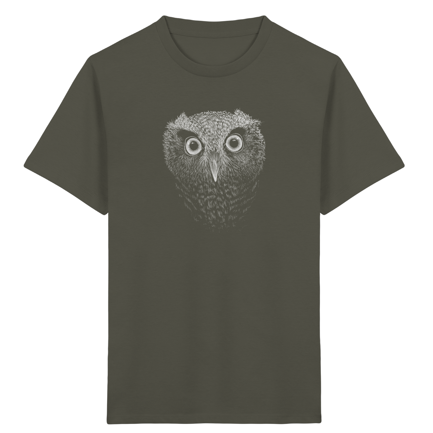 Eule Kritzelkunst Illustration - Kids Organic Shirt