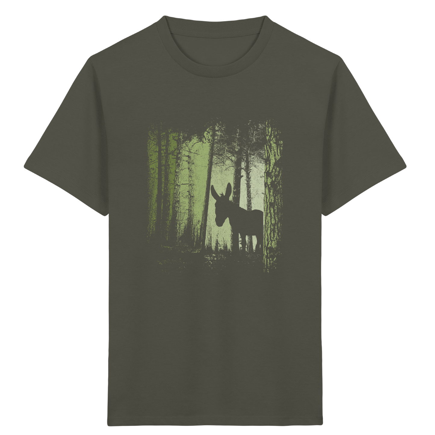 Esel im Zwielicht-Wald - Kids Organic Shirt