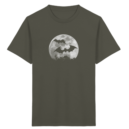 Fledermaus Silhouetten bei Vollmond - Kids Organic Shirt