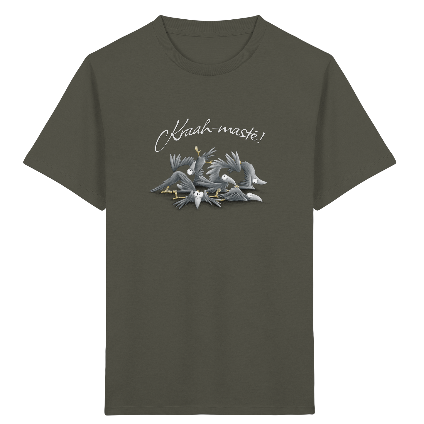 Kraah-masté! Yoga Raben Krähen - Kids Organic Shirt