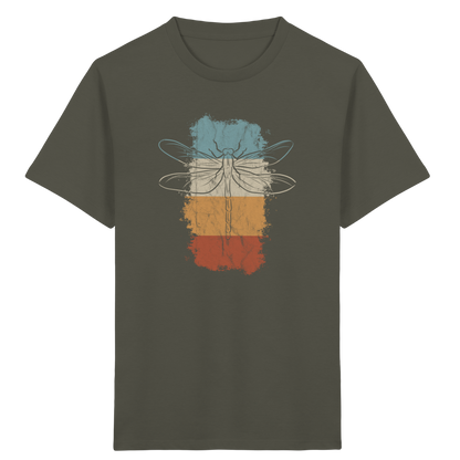 Retro Kunst Libelle | Vintage Dragonfly - Kids Organic Shirt