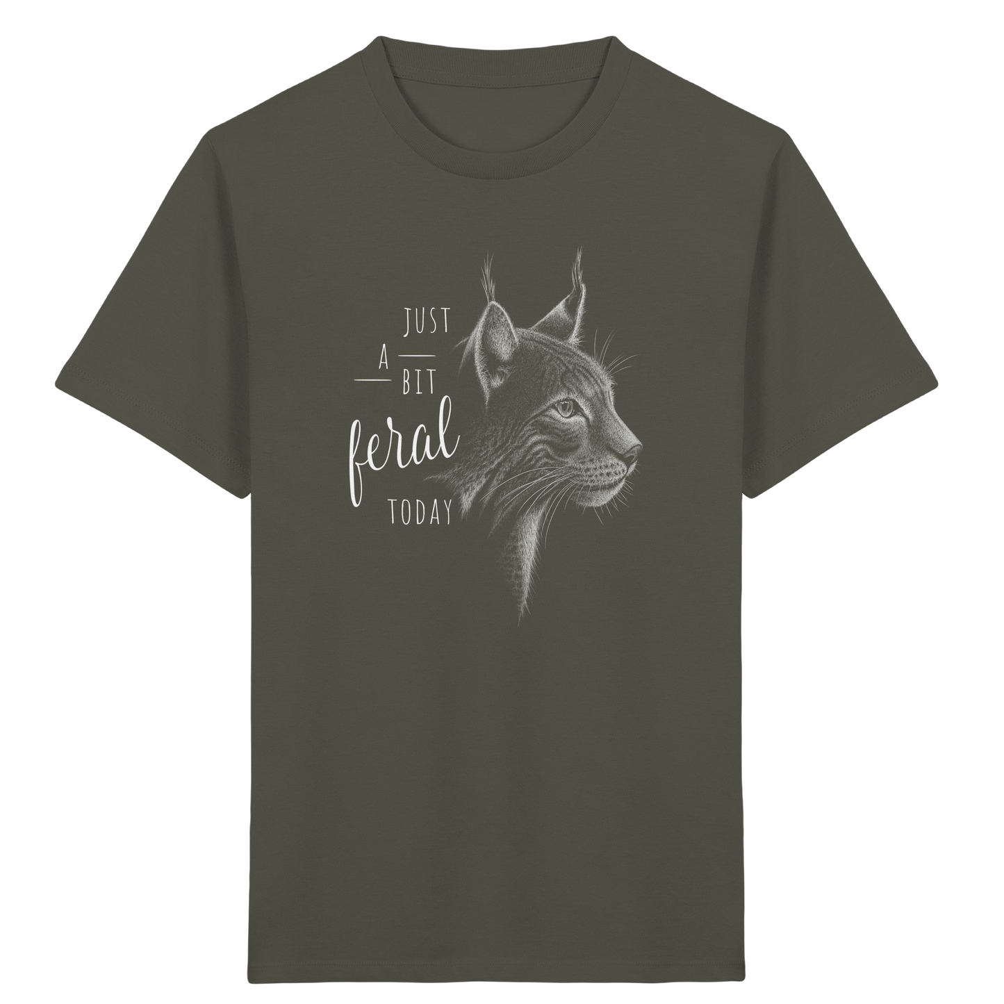 Just A Bit Feral Today! Wildkatze - Kids Organic Shirt