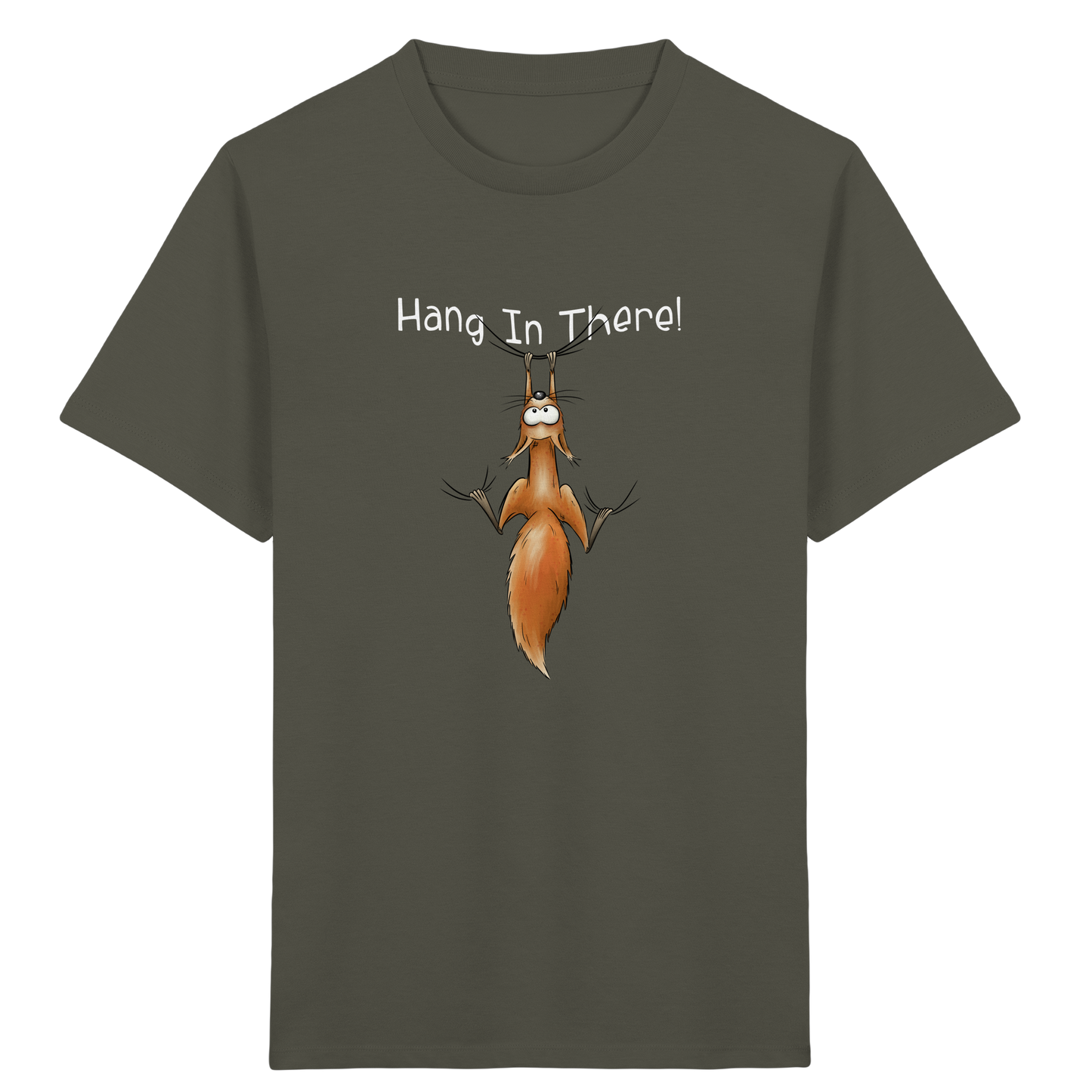 Hang In There | Lässiges Eichhörnchen - Kids Organic Shirt