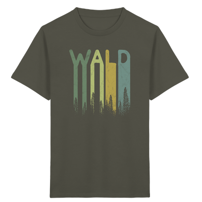 Wald Retro Forst Schriftzug - Kids Organic Shirt