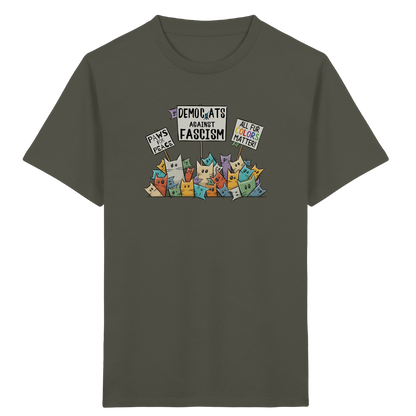 Demo-Katzen gegen Faschismus und für Vielfalt - Kids Organic Shirt